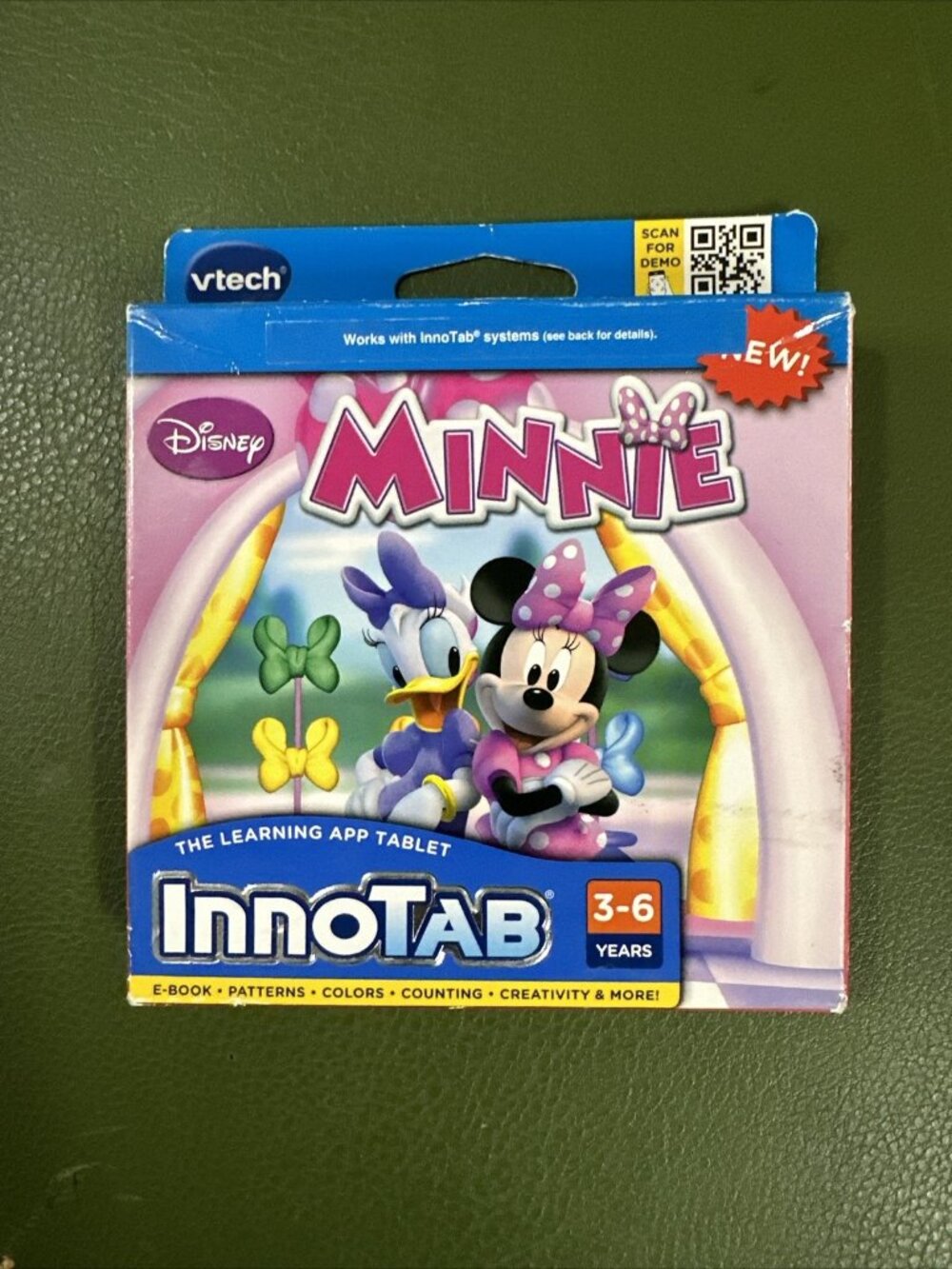NEW VTech InnoTab Disney Minnie Learning Game E-Book Cartridge Ages 3-6 Tablet
